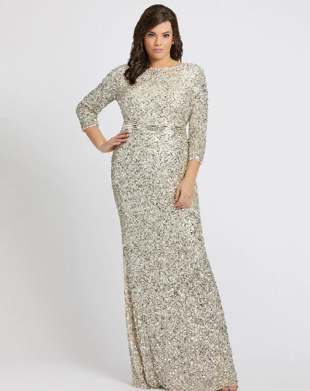 Mac Duggal Fabulous Plus Size Long Dress Sale Tunics Sophisticated sleek