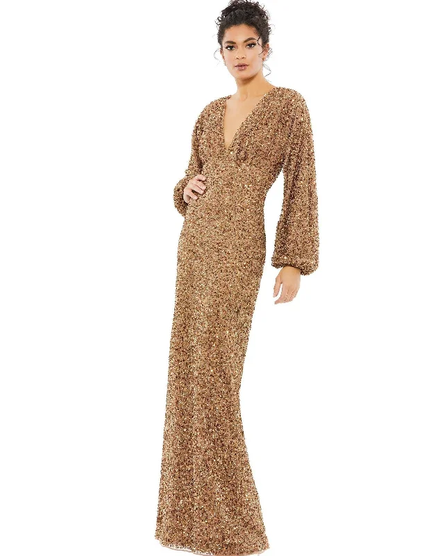 Mac Duggal 10791 Mother of the Bride Long Dress Bodycon Club Sequined