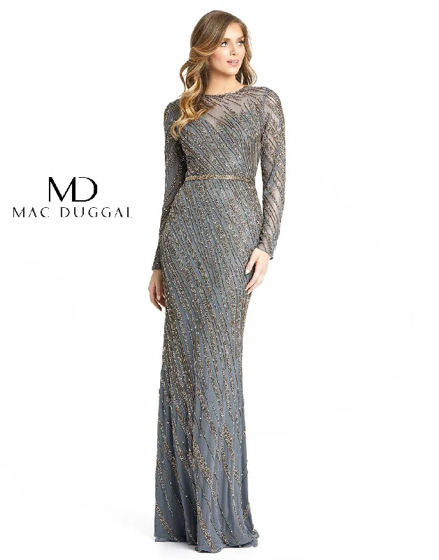 Mac Duggal 5240 Mother of the Bride Long Dress Tunics Spring floral