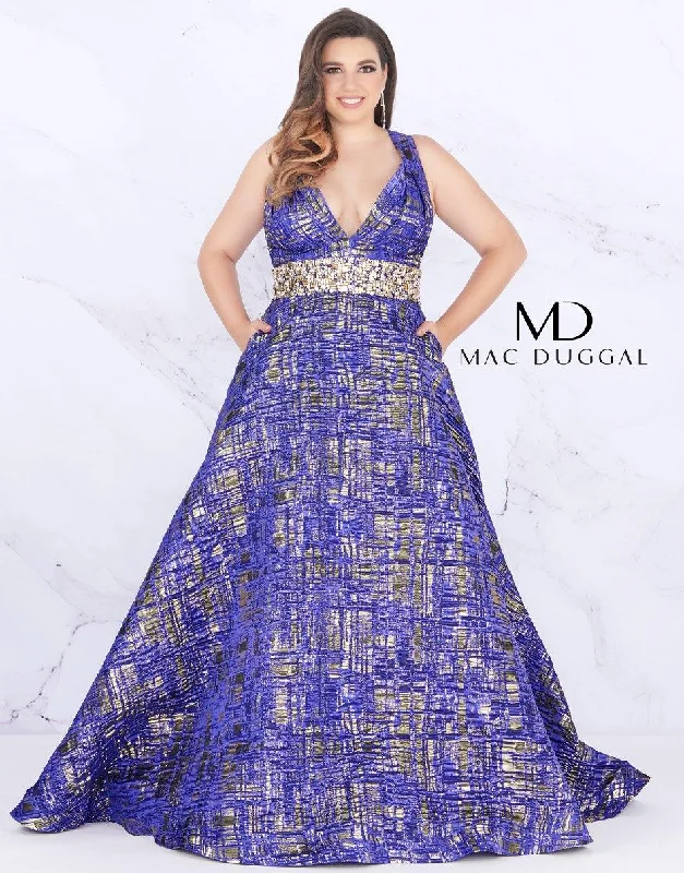 Mac Duggal Prom Long Dress Plus Size Sale Tunics Formal black