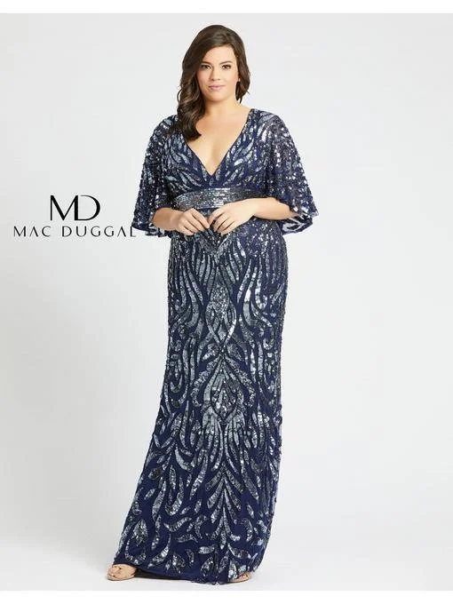 Mac Duggal Prom Plus Size Long Dress Sale Tunics Party sparkling
