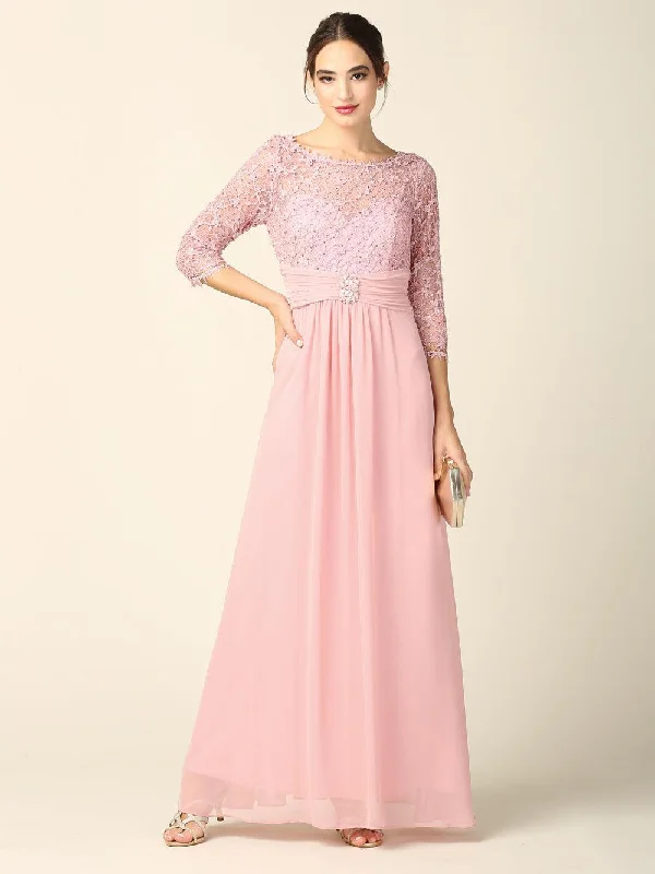 Mother of the Bride Long Sleeve Formal Long Dress Sale A-Line Day Work