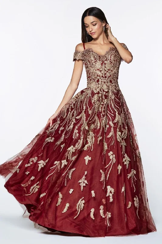 Cinderella Divine KV1034 Prom Long Dress Off Shoulder Evening Gown Tunics Bestseller popular