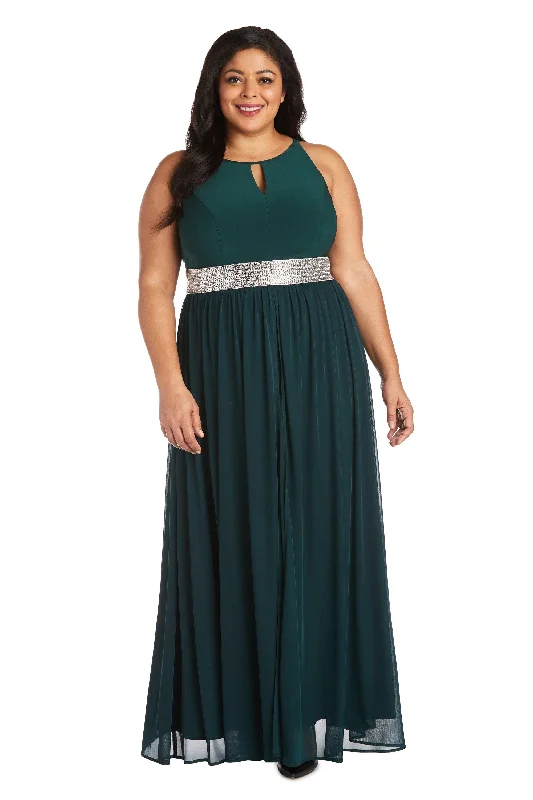 R&M Richards 5405W Plus Size Formal Long Dress Tunics Party sparkling