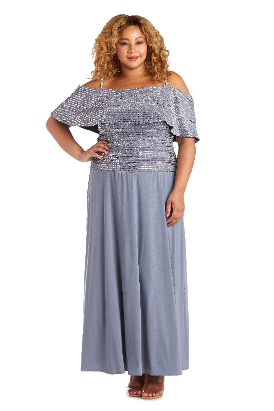 R&M Richards 7047W Plus Size Formal Long Dress Elegant Long Evening