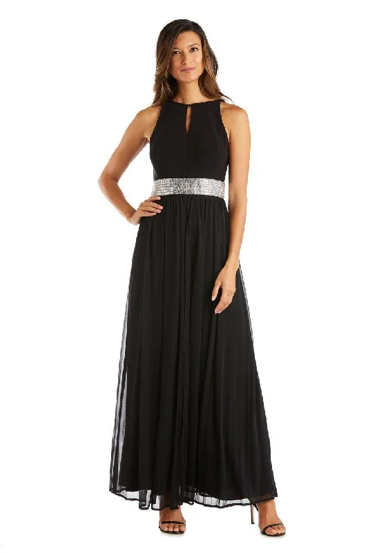 R&M Richards 5405W Plus Size Long Dress Sale Tunics Satin smooth