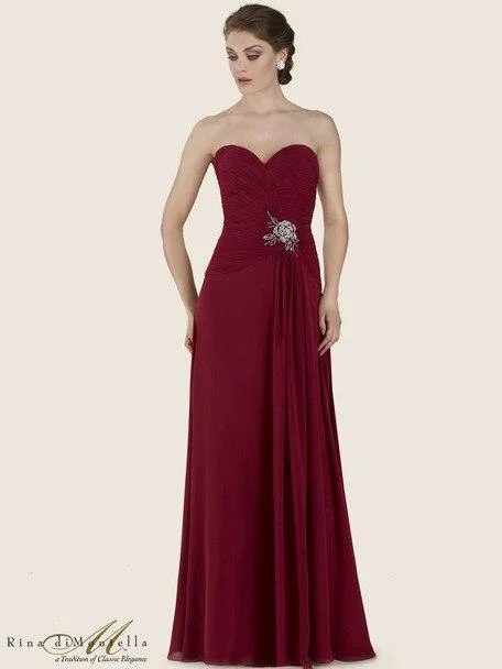 Rina Di Montella Formal Long Dress Tunics Lace romantic