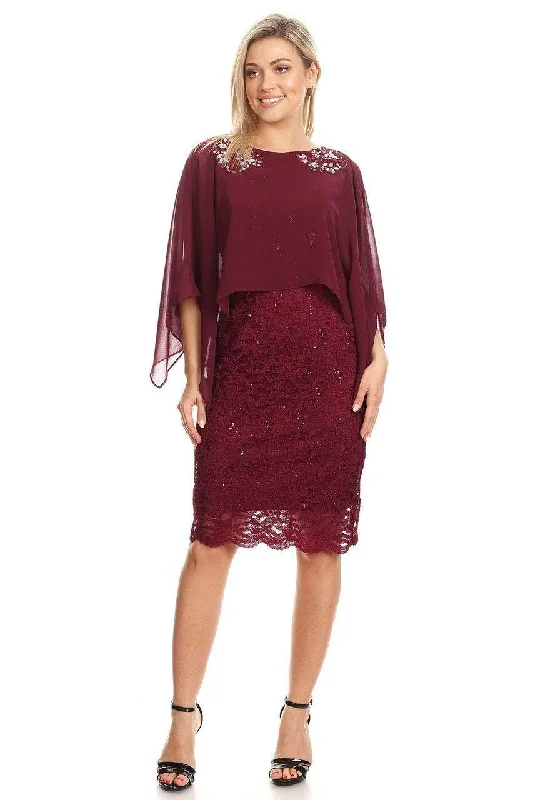 Short Mother of the Bride Cape Dress Sale Tunics Designer luxury