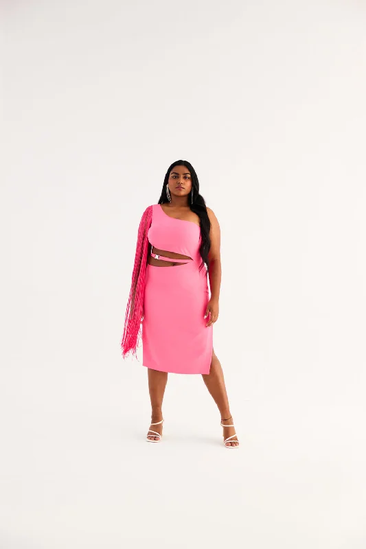 Waist Cutout Dress Tunics Party sparkling