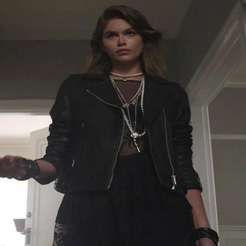 American Horror Stories 2021 Ruby Leather Jacket Appliqued Jacket Beaded Jacket Sequined Jacket