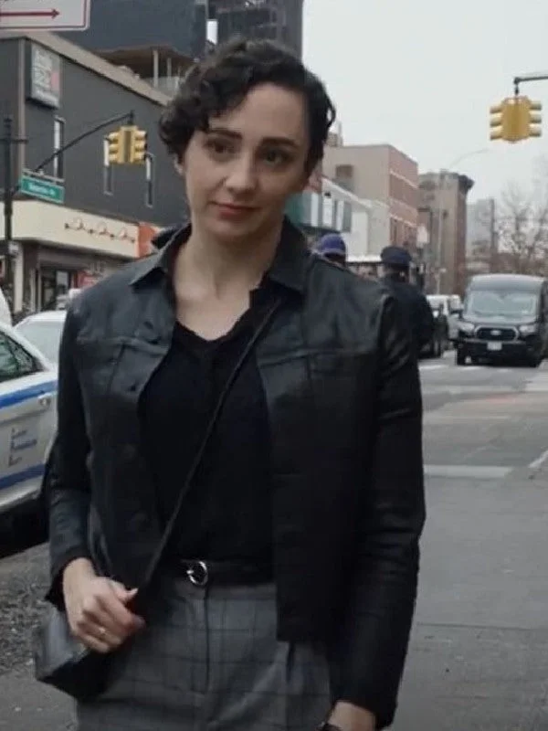 Blue Bloods Lauren Patten Leather Jacket Jacket Blazer Coat