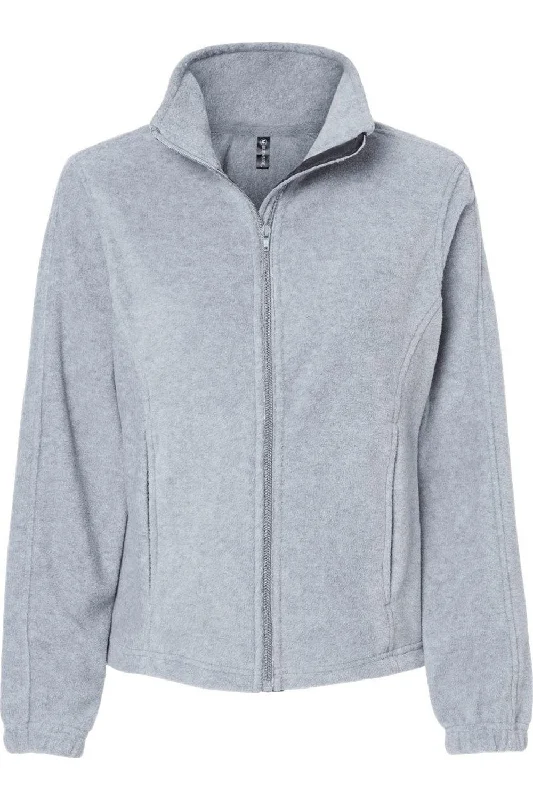 Burnside Women´s Polar Fleece Full-Zip Jacket Hoodie Zip-Up Jacket Button-Up Jacket