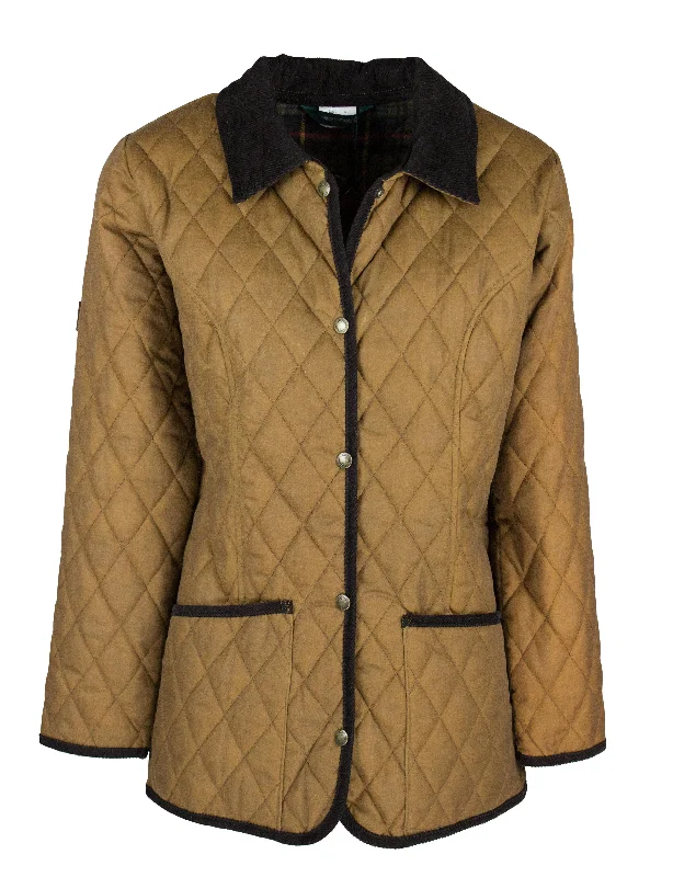 CONW61 - Women's Highgate Quilted Wax Jacket Print Jacket Jacquard Jacket Embroidered Jacket