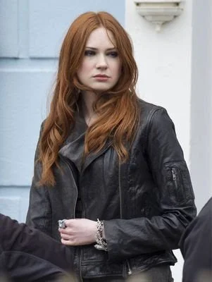 Doctor Who Amy Pond Leather Jacket Hooded Jacket Caped Jacket Shawl Collar Jacket