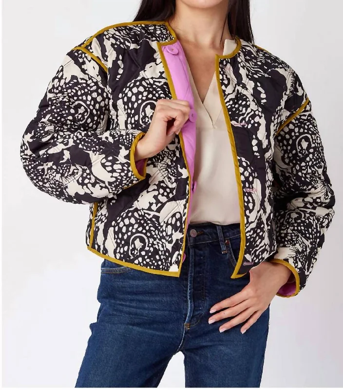 Felix Jacket In Multi Print Jacket Jacquard Jacket Embroidered Jacket