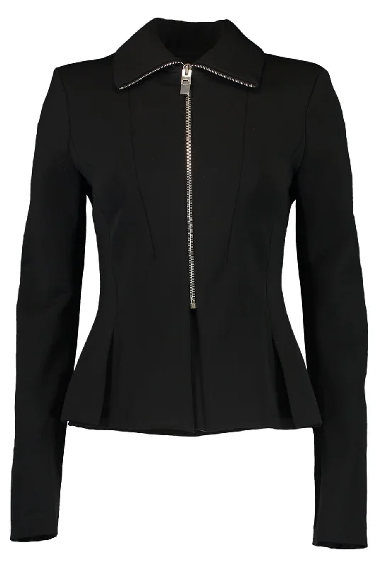 High Collar Zipped Jacket Appliqued Jacket Beaded Jacket Sequined Jacket