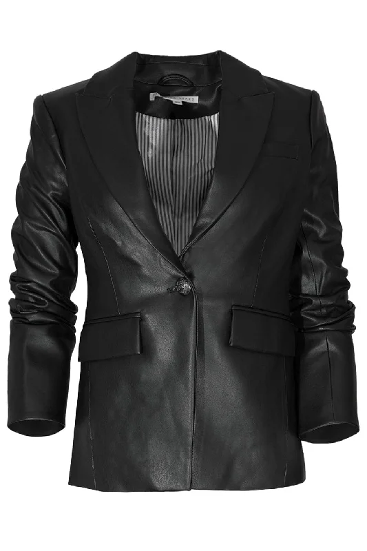 Hollis Dickey Jacket A-Line Jacket Boat Neck Shawl Collar