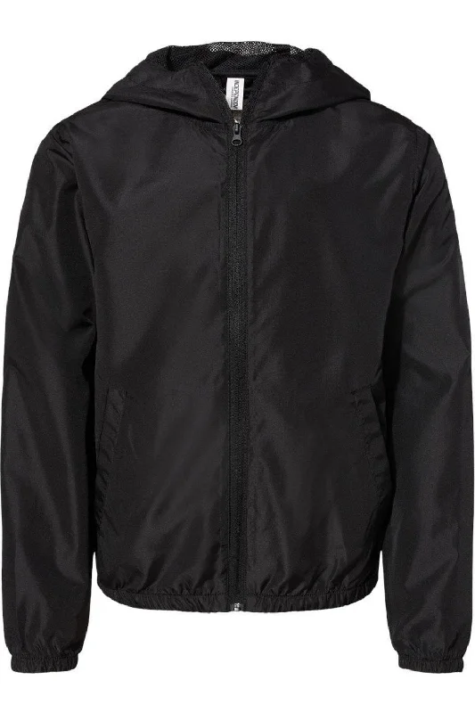 Independent Trading Co. Youth Lightweight Windbreaker Full-Zip Jacket Striped Jacket Polka Dot Jacket Floral Jacket