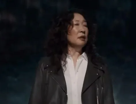 Killing Eve S04 Eve Polastri Leather Jacket Print Jacket Jacquard Jacket Patchwork Jacket