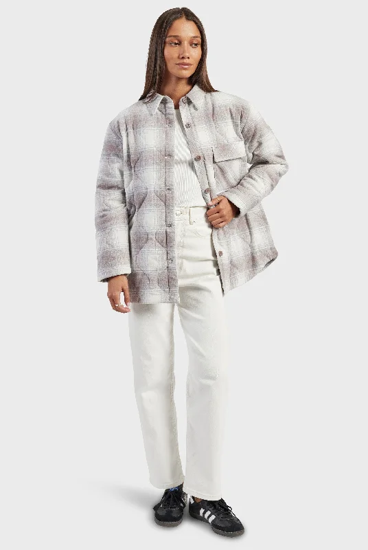 Plymouth Quilted Jacket Front Pockets Side Pockets Patch Pockets