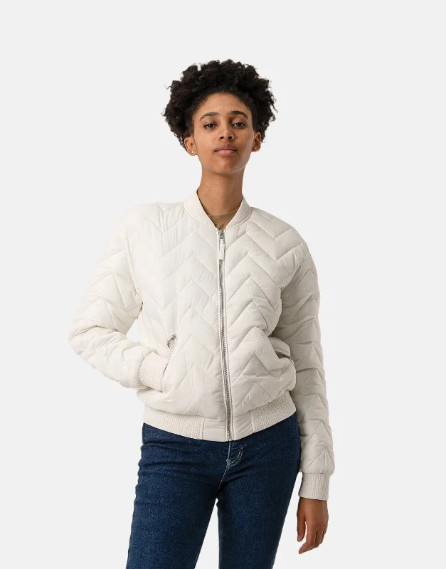 Replay Light Weight Tuks Jacket Butter White Faux Fur Jacket Real Fur Jacket Shearling Jacket