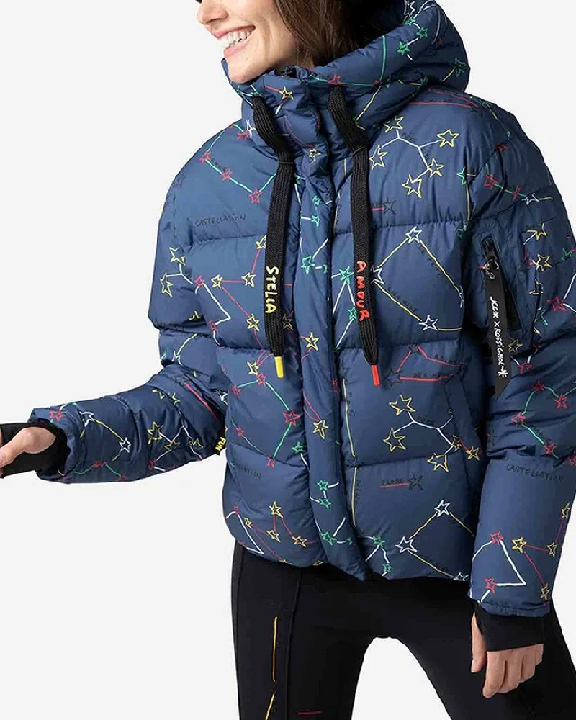 Rossignol Module Down Bomber Jacket Wool Fabric Cashmere Fabric Tweed Fabric