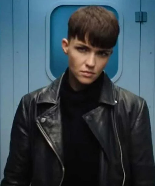 SAS: Red Notice Grace Lewis Leather Jacket Mesh Jacket Canvas Jacket Denim Jacket