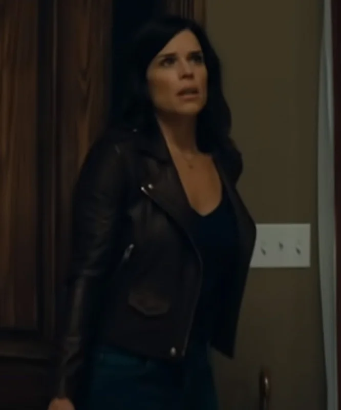 Scream Sidney Prescott Leather Jacket Faux Fur Jacket Real Fur Jacket Shearling Jacket