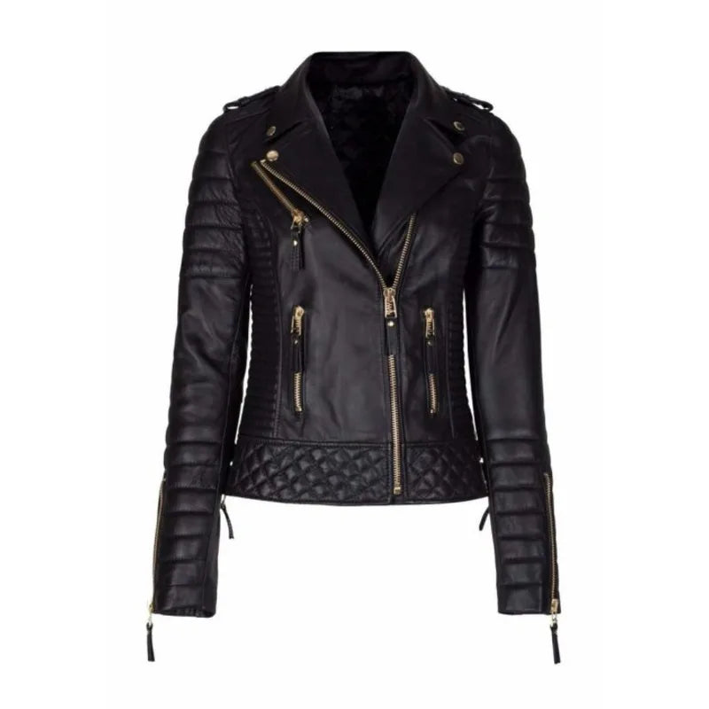 Slim Fit Leather Jacket For Women Fitted Jacket Loose Jacket Oversized Jacket