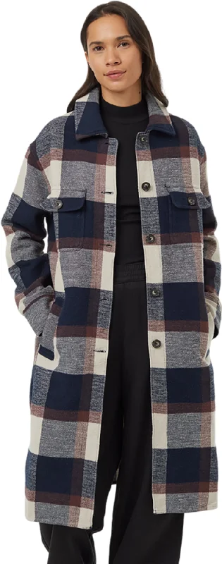 Heavy Weight Flannel Long Jacket - Women's|-|Manteau long en flanelle épais - Femme Chenille Fabric Brocade Fabric Lace Fabric