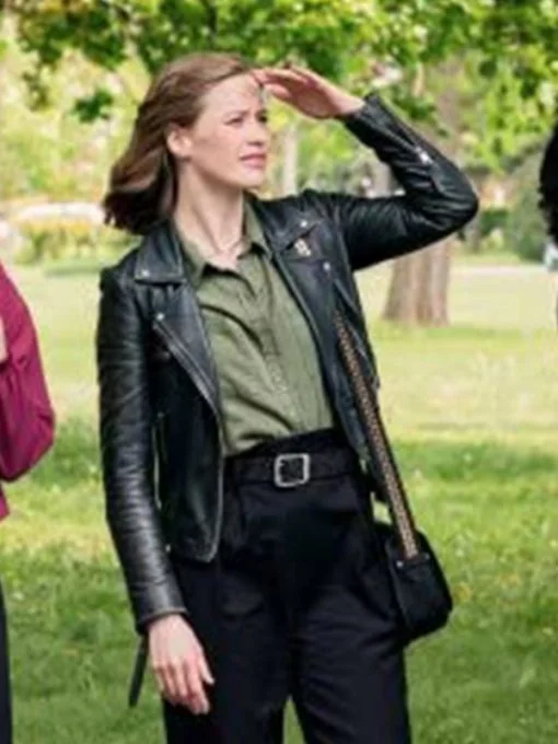 The Love Club 2023 Camille Stopps Leather Jacket Jacket Blazer Coat