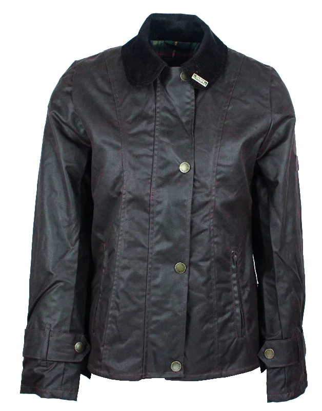 W308 - Women's Ambre Wax Jacket - BROWN Denim Jacket Leather Jacket Suede Jacket