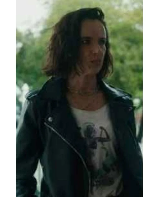 Yellowjackets Natalie Leather Jacket Lace Jacket Ribbed Jacket Sequined Jacket