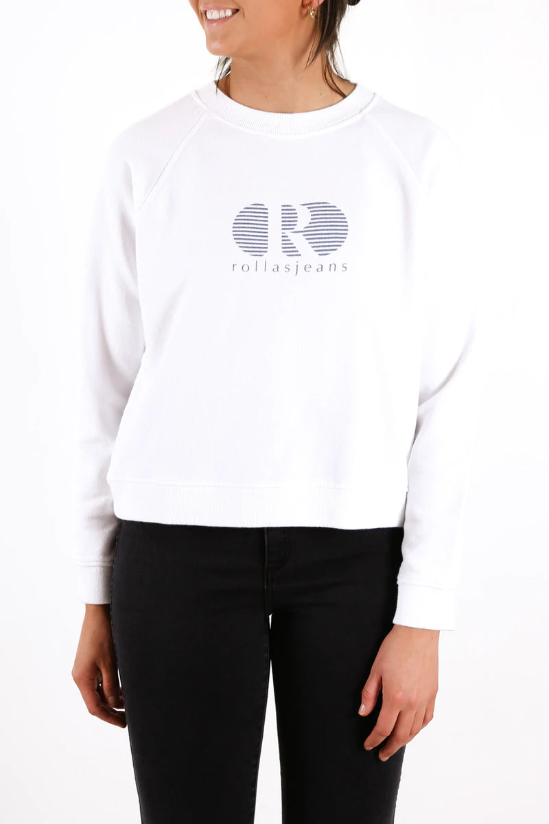 80S Sport Sweater White Mesh Blend Leather Blend Suede Blend