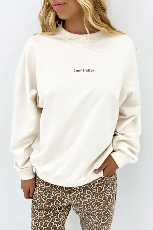 Aubrey Sweater Vanilla Collared Crew Neck Turtle Neck