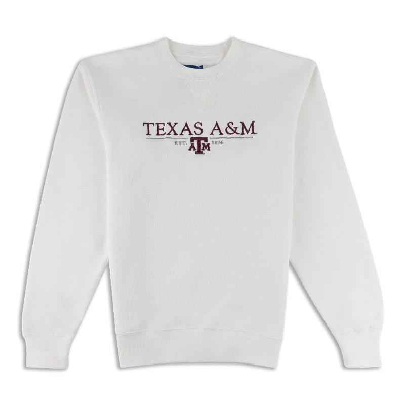 Texas A&M Big Cotton Thin Sweatshirt Hoodie with Snap Buttons Easy Quick