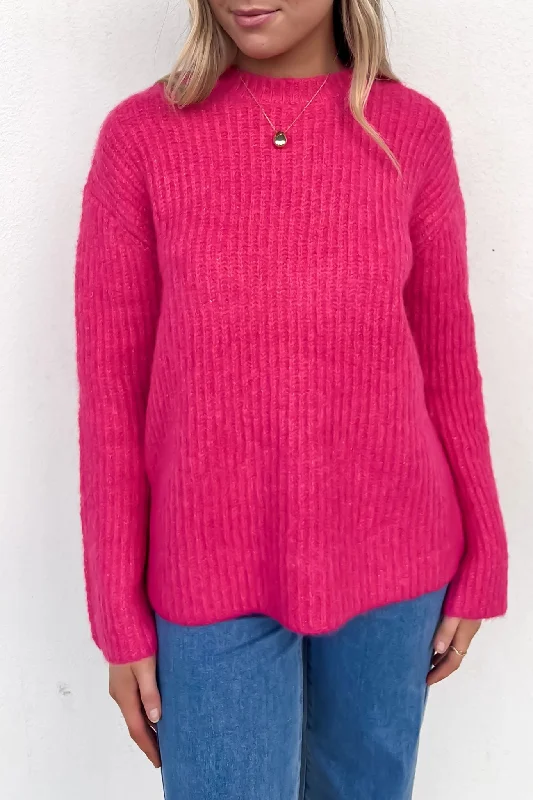Briana Sweater Pink Lightweight Heavyweight Midweight