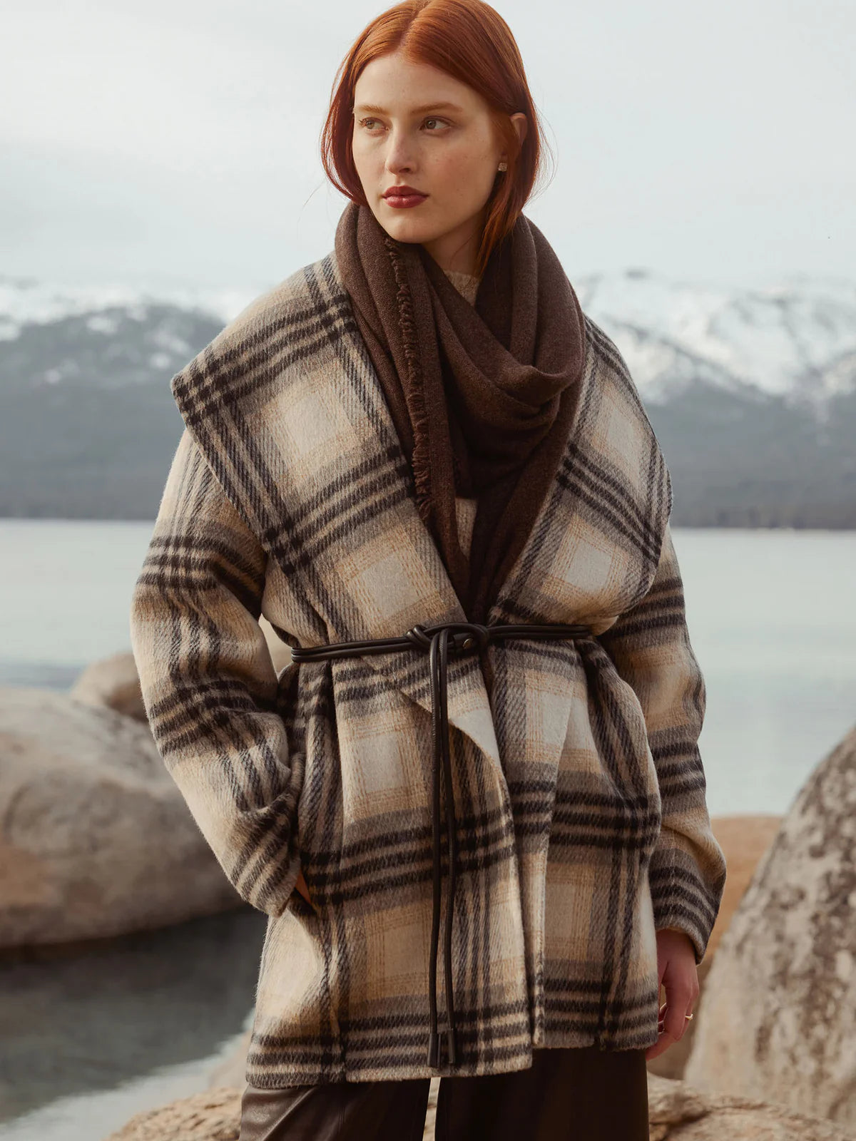 Brochu Walker Finley Plaid Coat Heritage Plaid Stretchy Active Jacket