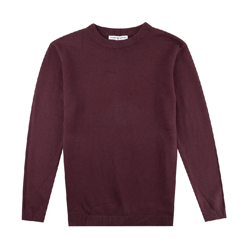 Classic Maroon Sweater Hooded Caped Shawl Collar