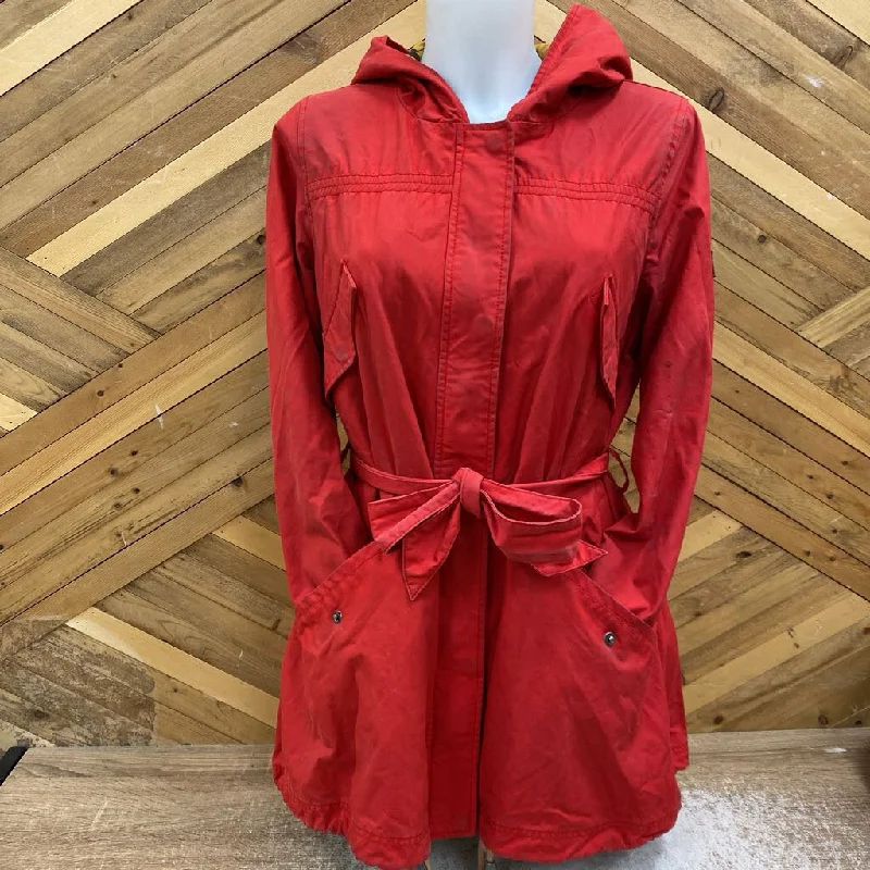 Daughters of the Liberation - Women's Long Coat: Red-women-MD Softshell Outdoor Jacket