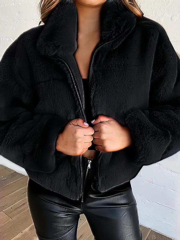 Drop Shoulder Cable Knit Sweater - Yellow Faux Fur Fabric Real Fur Fabric Shearling Fabric
