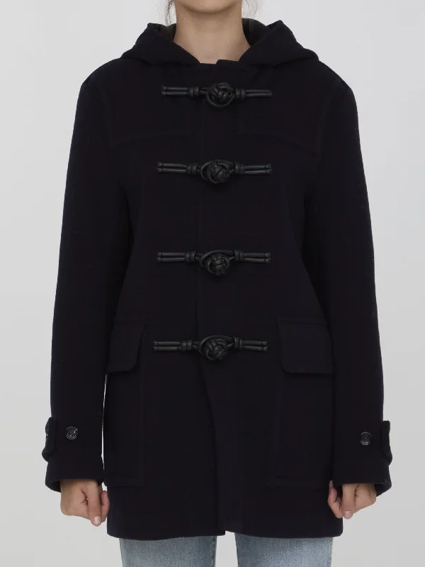 Duffle Coat In Wool Streetwear Bomber Jacket