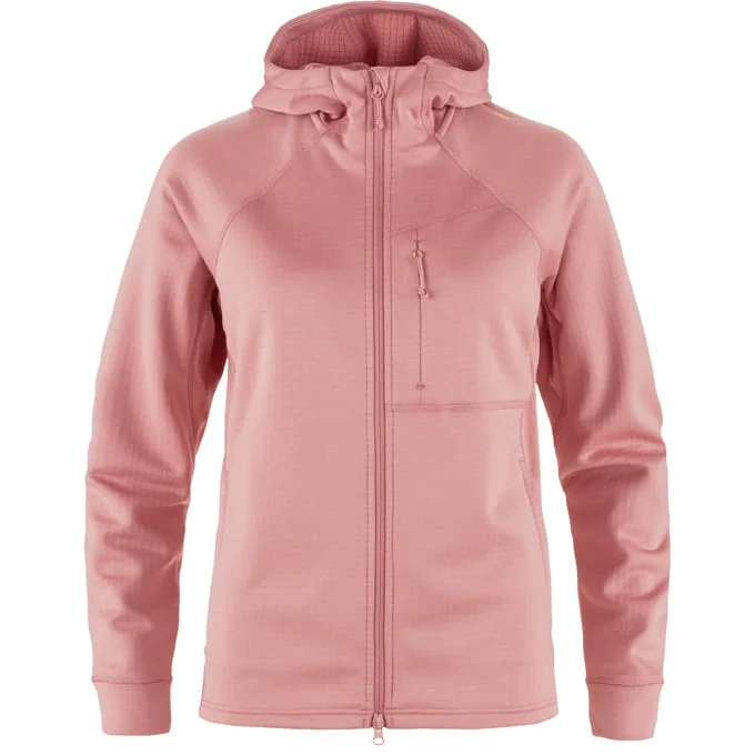 Fjallraven Women's Abisko Grid Fleece Hoodie Hoodie with Elastic Waist Stretchable Comfortable