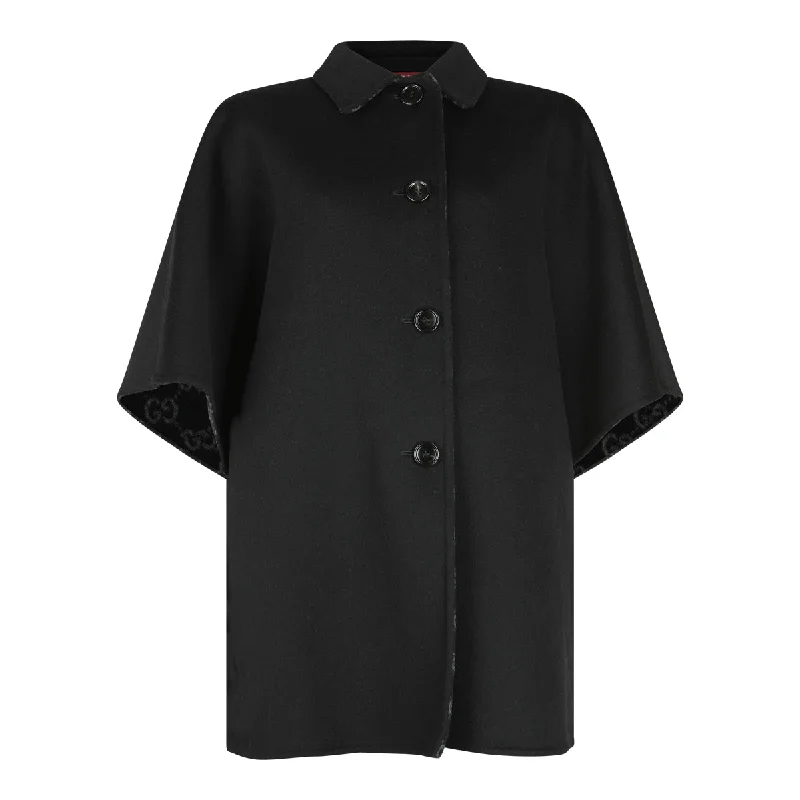 Gucci Coats Black Fitted Tailored Blazer