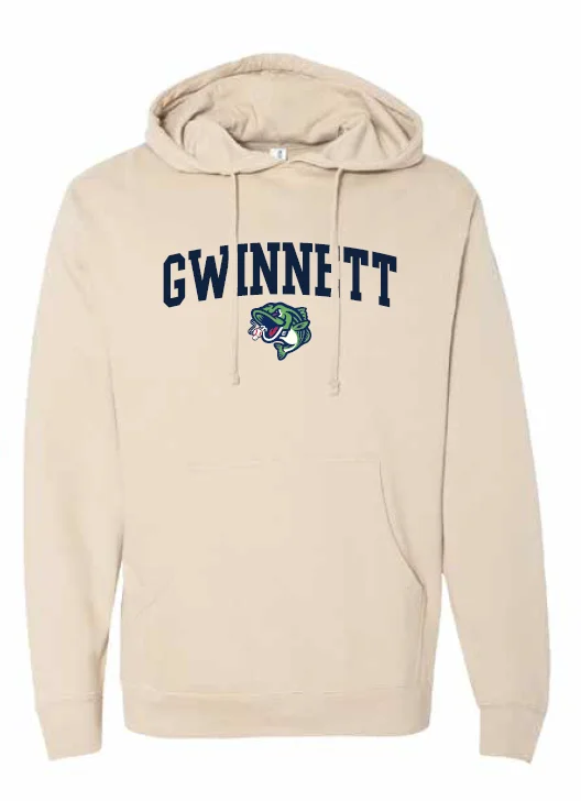 Gwinnett Stripers Soft as a Grape Sandstone Hoodie Hoodie with Tie-Dye Psychedelic Retro