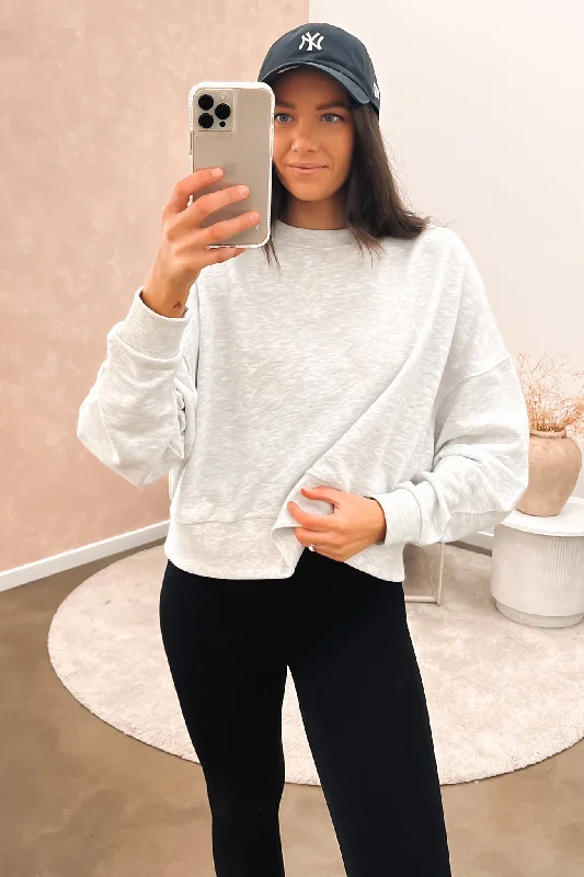 Ivie Sweater Grey Marle Nylon Fabric Polyester Fabric Spandex Fabric
