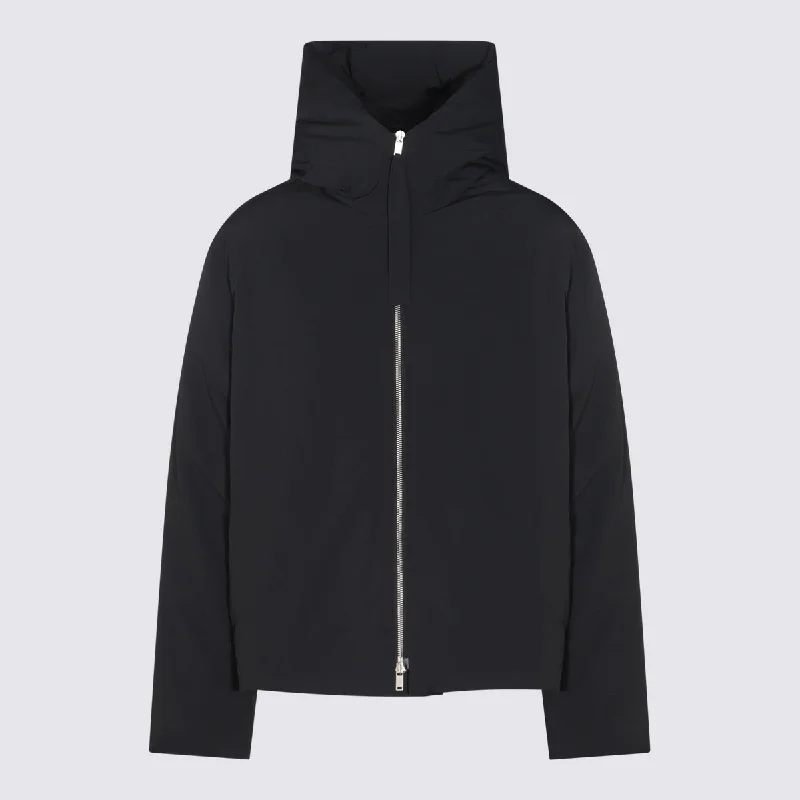Jil Sander Coats Black Fitted Tailored Blazer