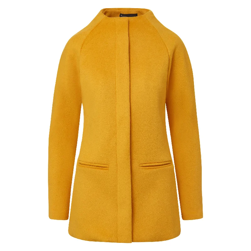 Lady Boss Coat - Mustard Gold Chic Oversized Blazer