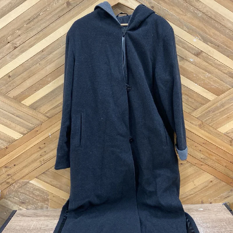 London Fog - Women's Long Wool-Blend Coat - MSRP $250: Dark Grey/Grey-women-14 Recycled Down Jacket