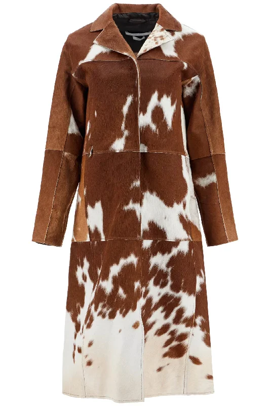 SAKS POTTS long gio coat in pony hair Flowy Lightweight Kimono